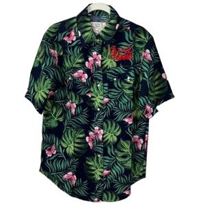 Free People x Sandrine Rose Tropical Palm Leaf Butterfly Western Girl Gang Top